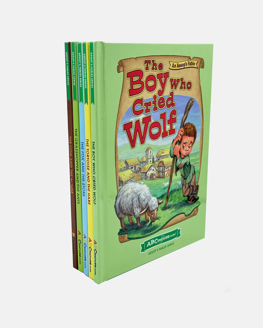 Inside pages of an ABCmouse Aesop's Fables Story Time Reader
