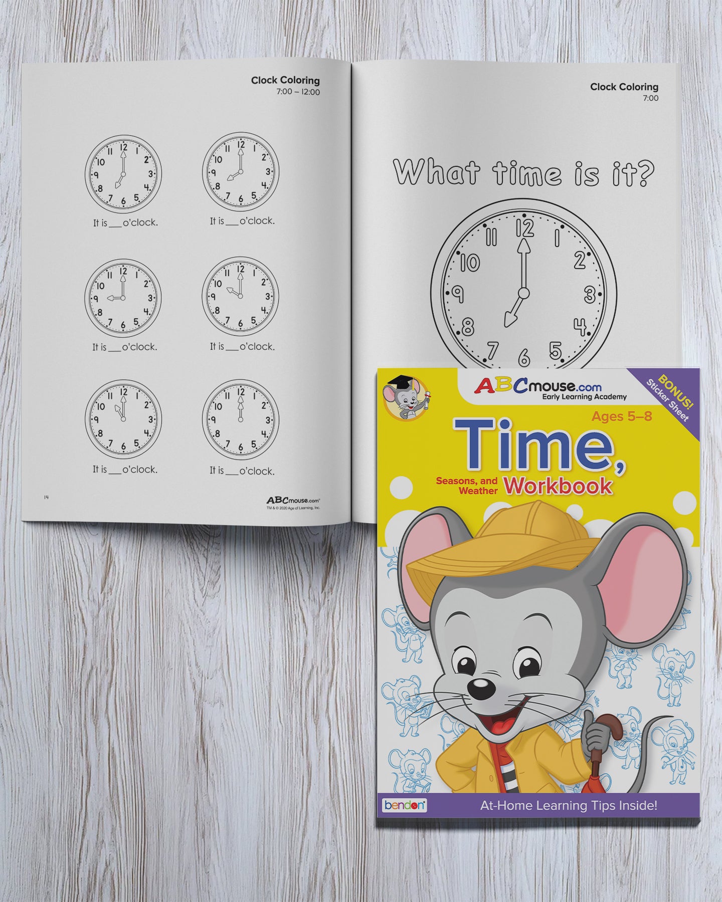 Time, Seasons, and Weather Workbook - ABCmouse
