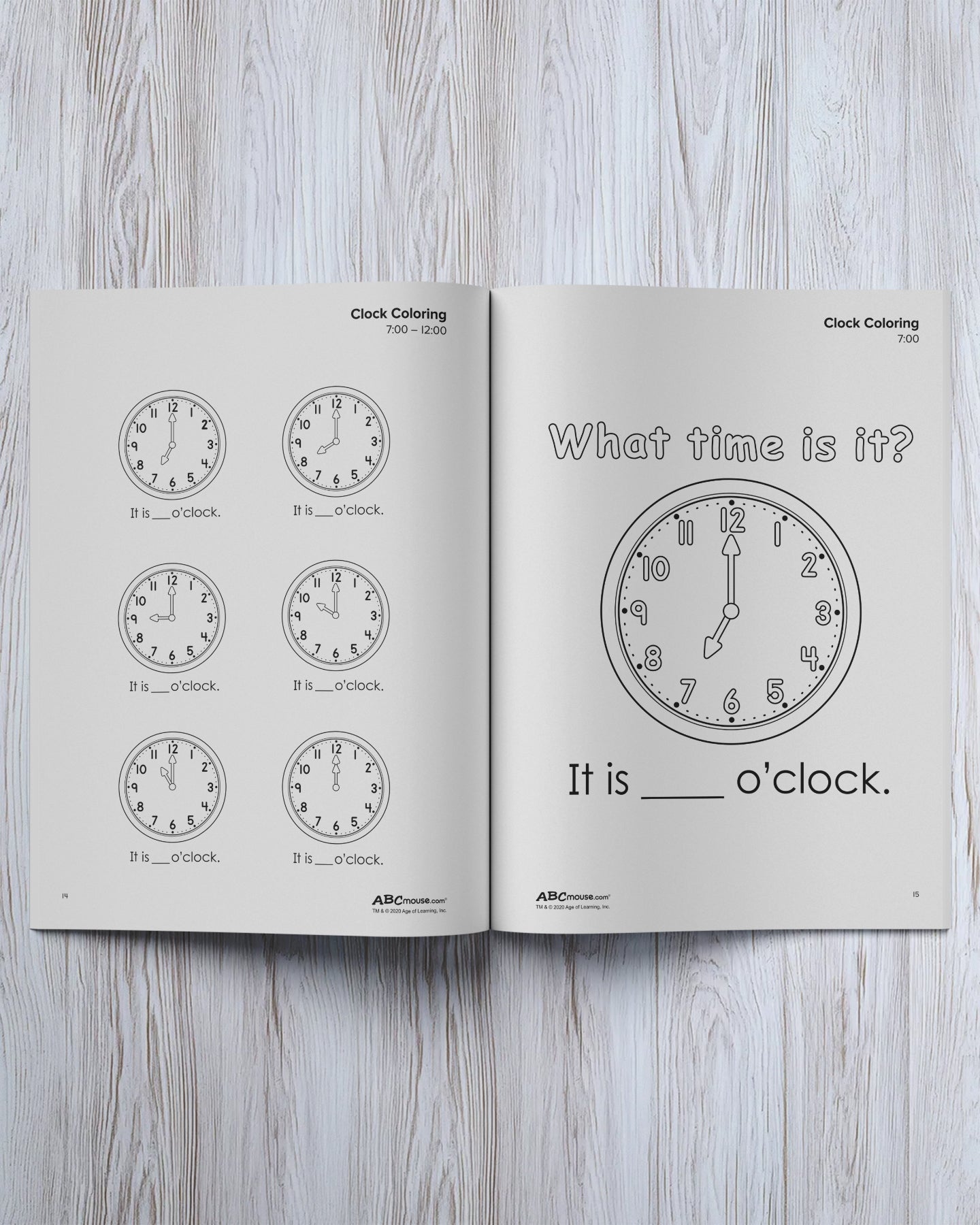 Time, Seasons, and Weather Workbook - ABCmouse