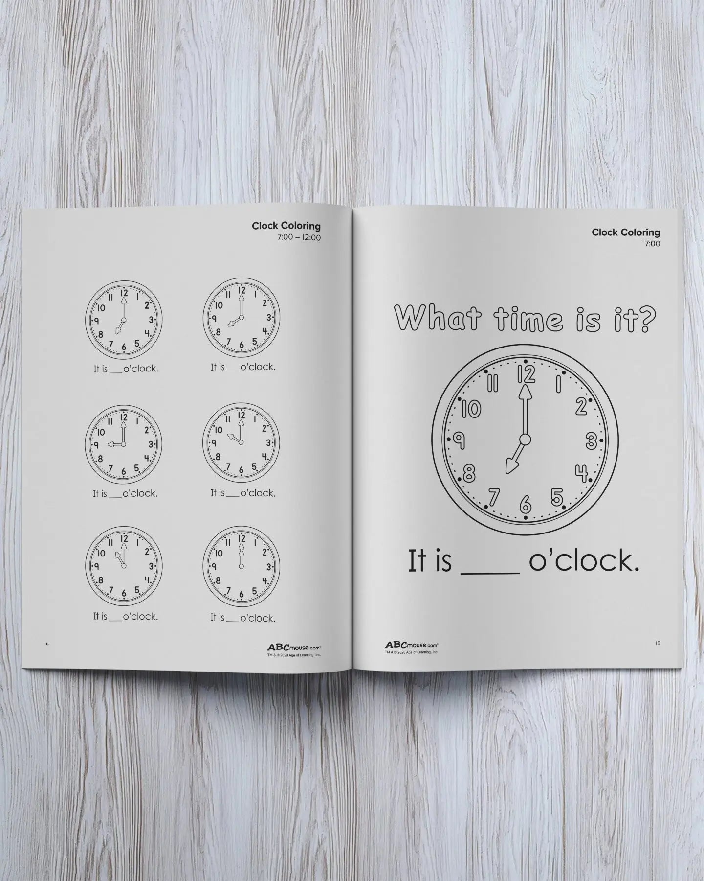 Time, Seasons, and Weather Workbook - ABCmouse