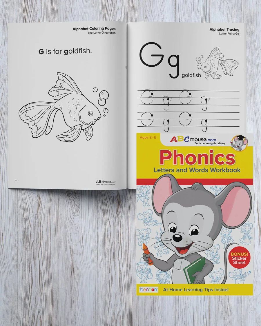 ABCmouse Phonics: Letters and Words workbook activity page