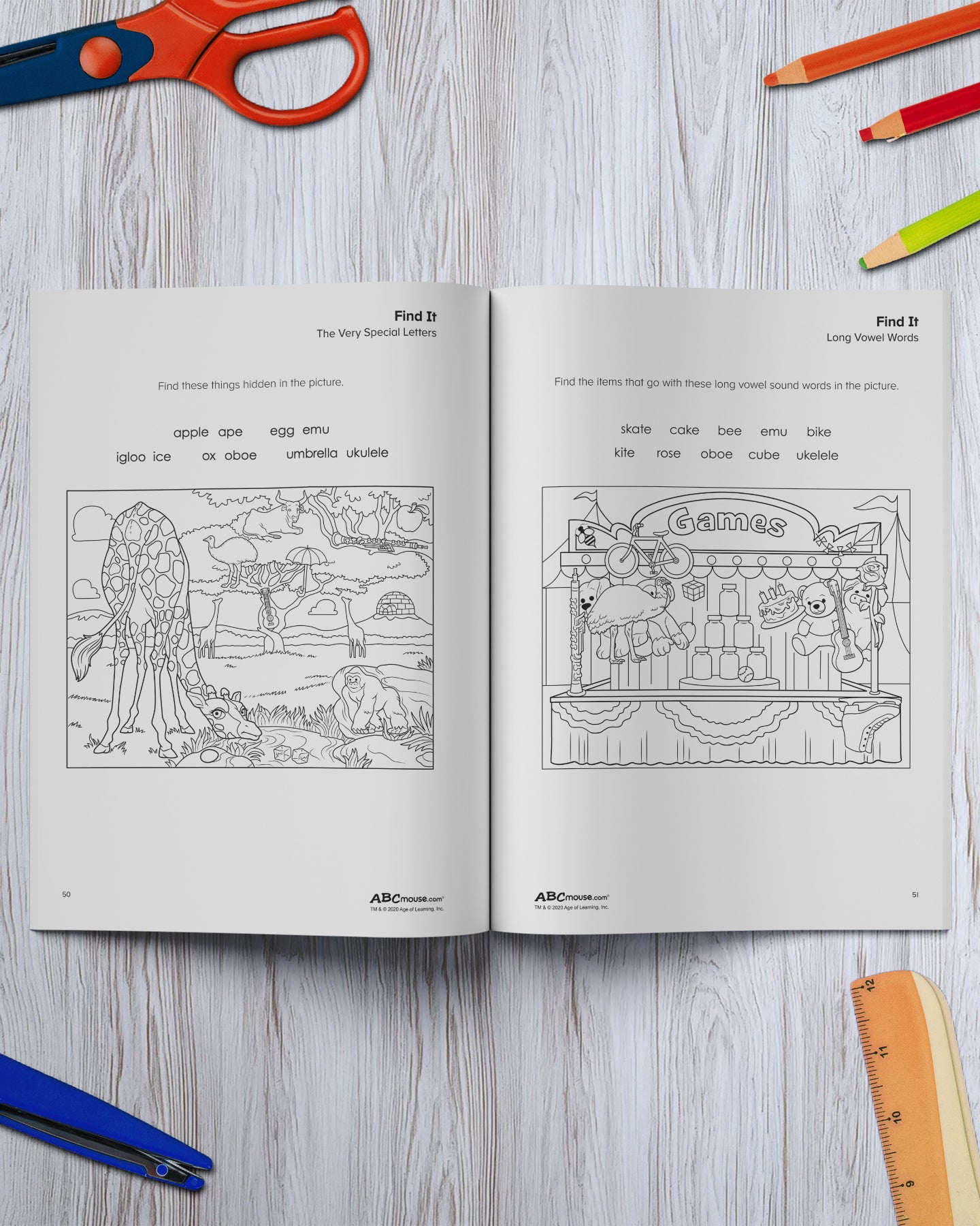 Phonics: Consonants and Vowels Workbook - ABCmouse