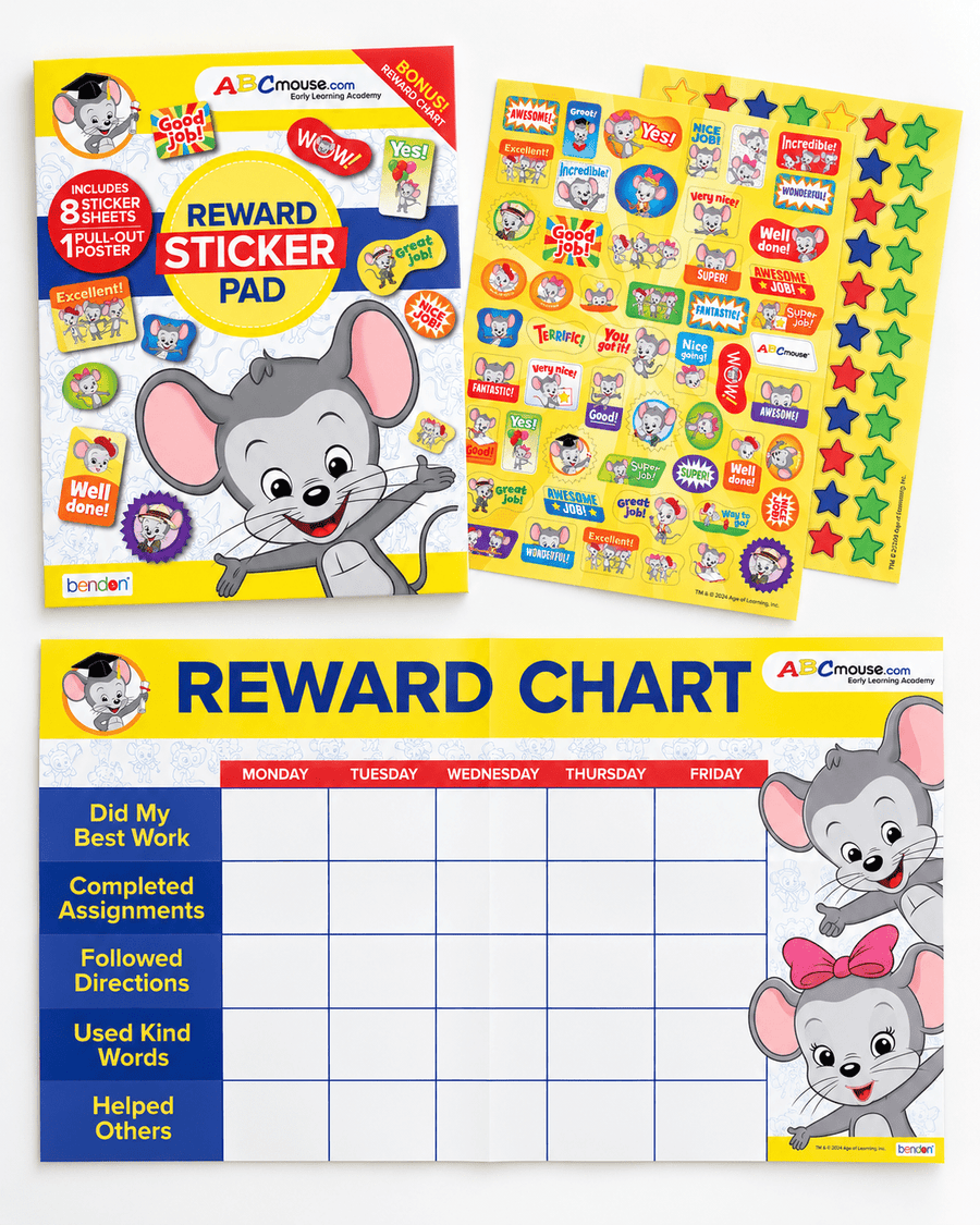 ABCmouse Reward Sticker Pad with Poster - ABCmouse