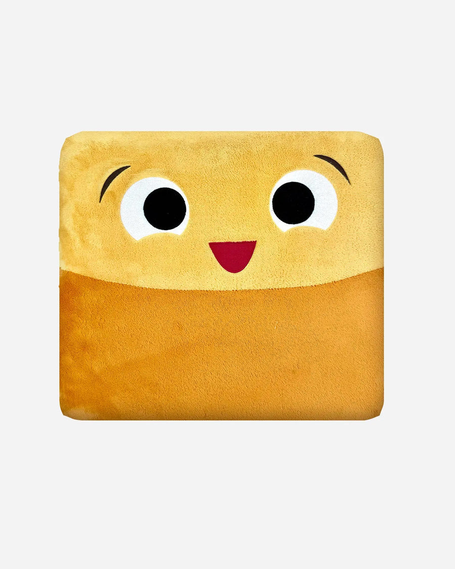 Sammy Square, a yellow square-shaped ABCmouse Shapeys reading pillow