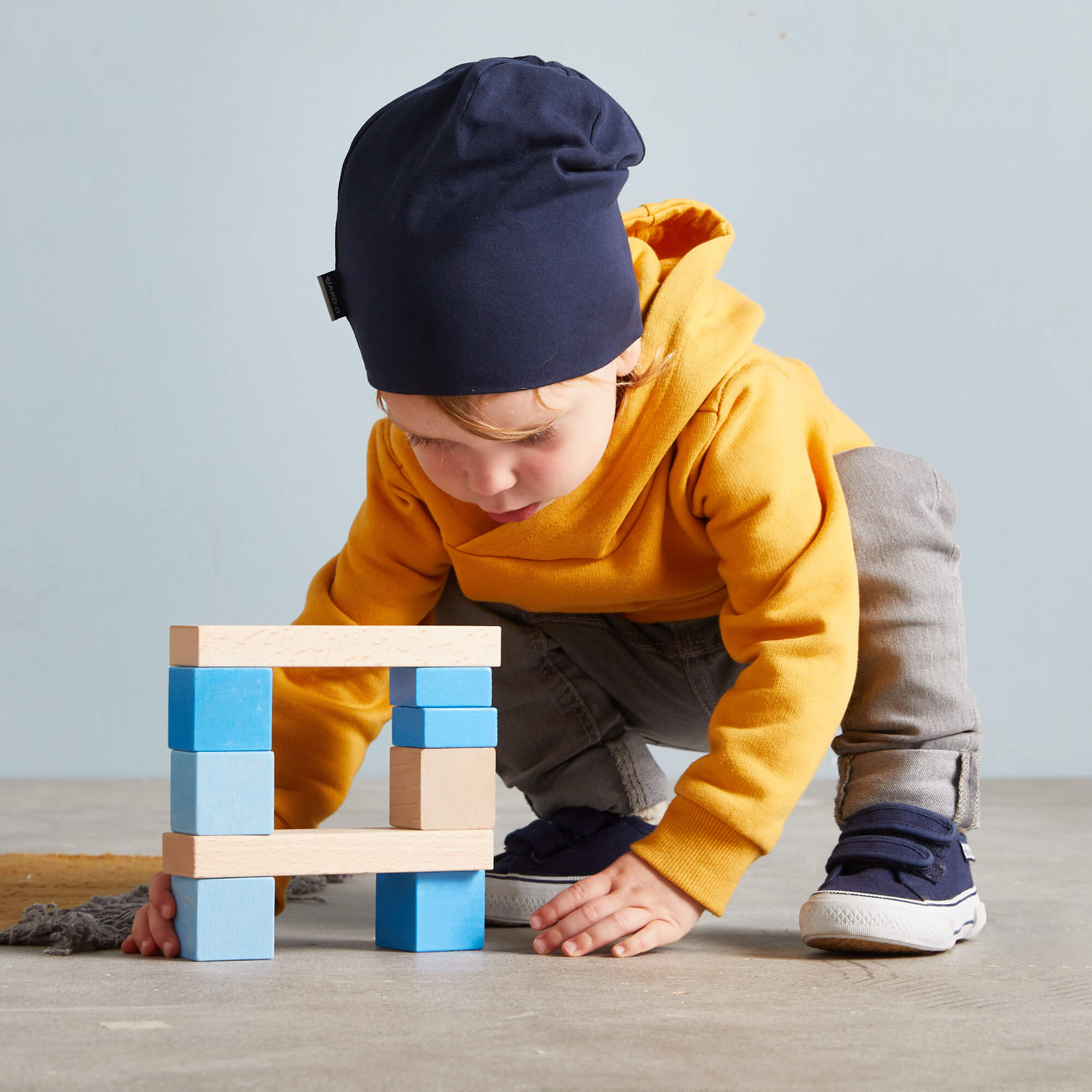 Colored Wooden Building Blocks - 46 Piece Set - ABCmouse
