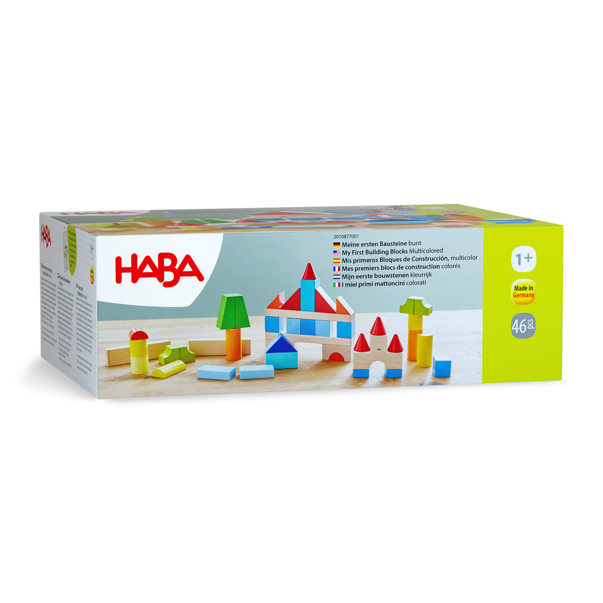 Colored Wooden Building Blocks - 46 Piece Set - ABCmouse