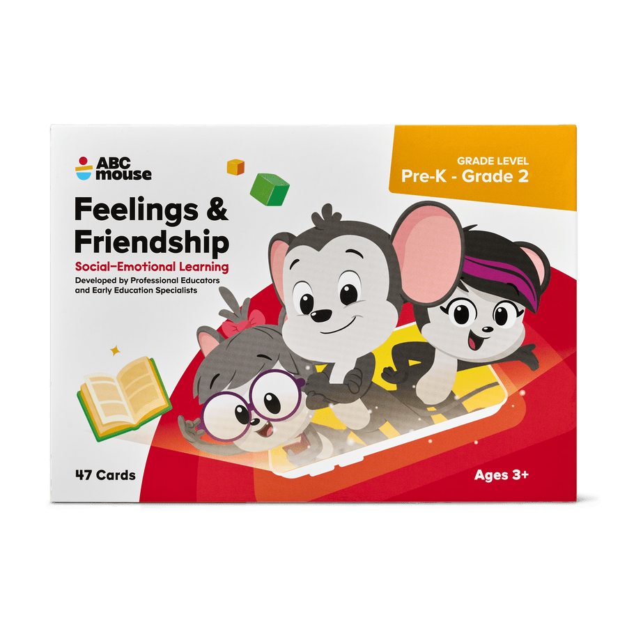 Reference key cards from the ABCmouse Feelings & Friendship deck