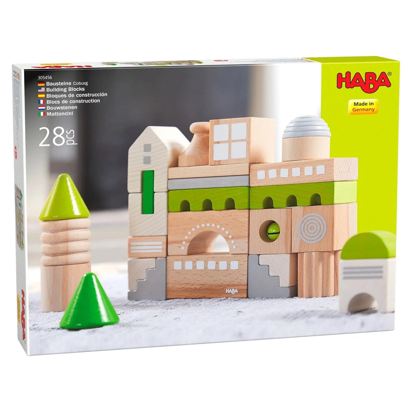 Coburg 28 Piece Wooden Building Blocks - ABCmouse