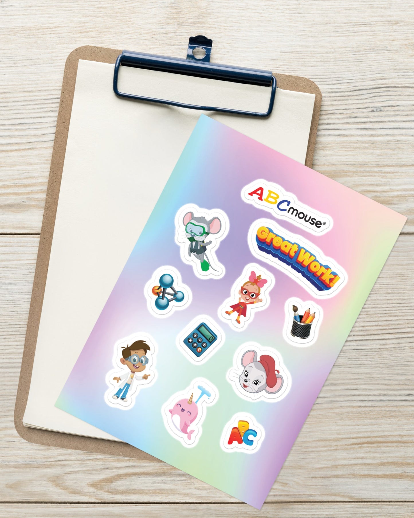 Great Work! Glossy Sticker Sheet - ABCmouse