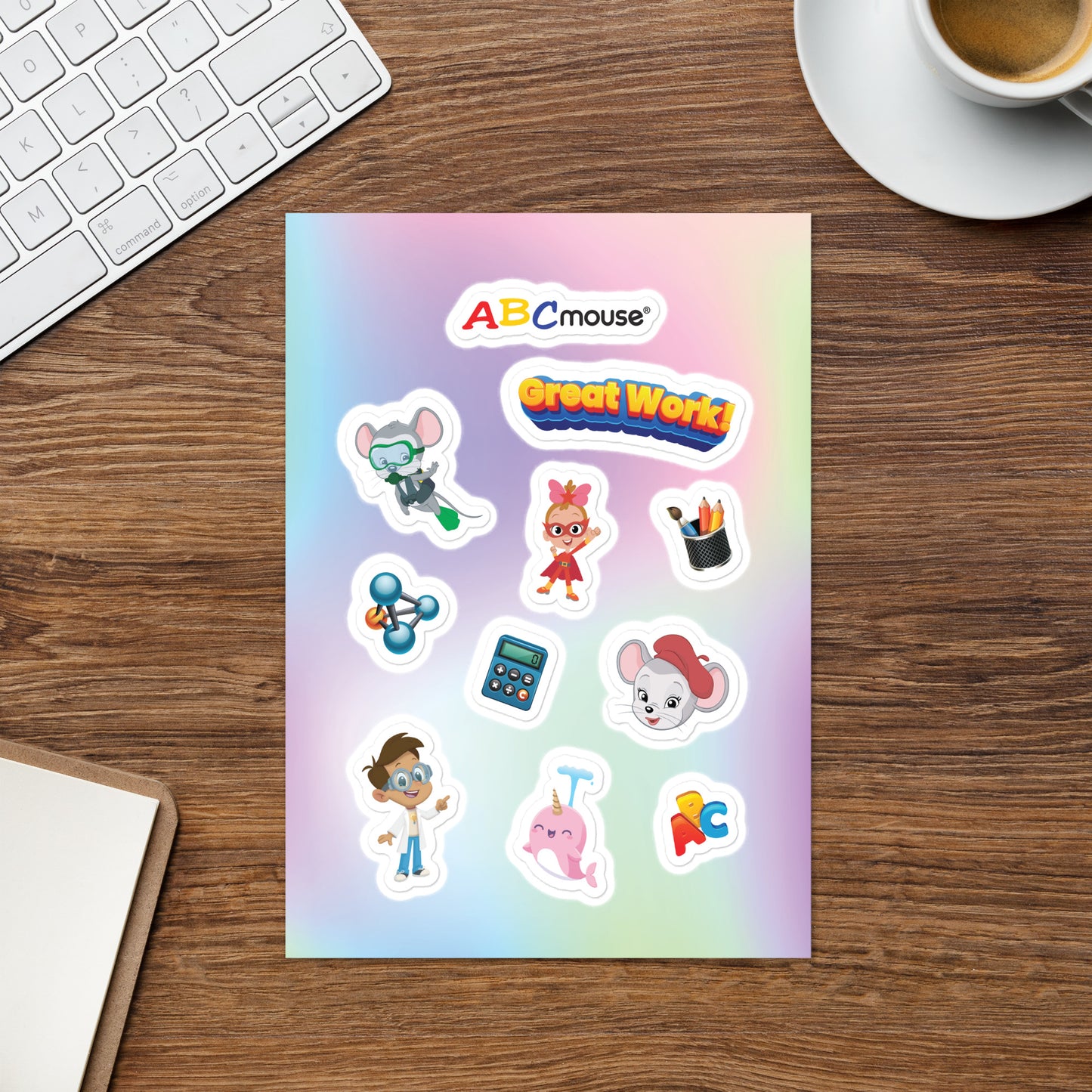 Great Work! Glossy Sticker Sheet - ABCmouse