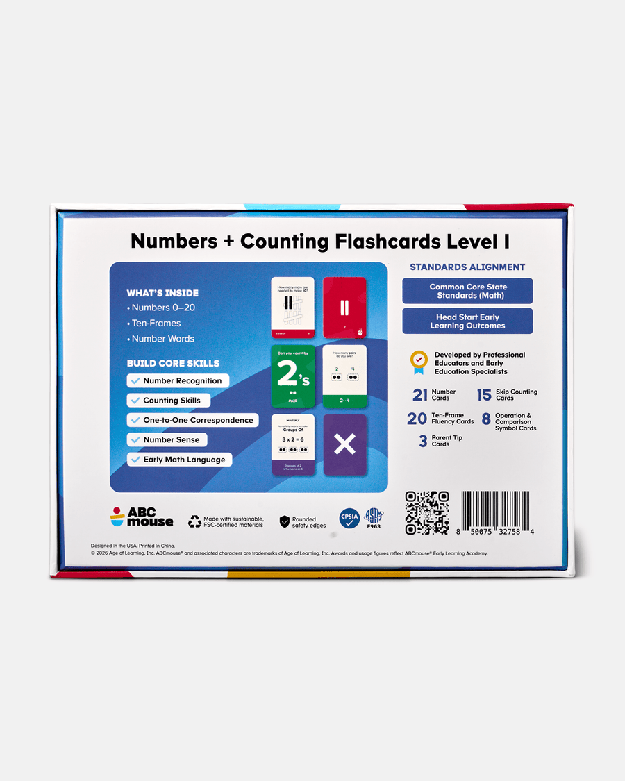ABCmouse Numbers + Counting Flashcards Level 1 - ABCmouse