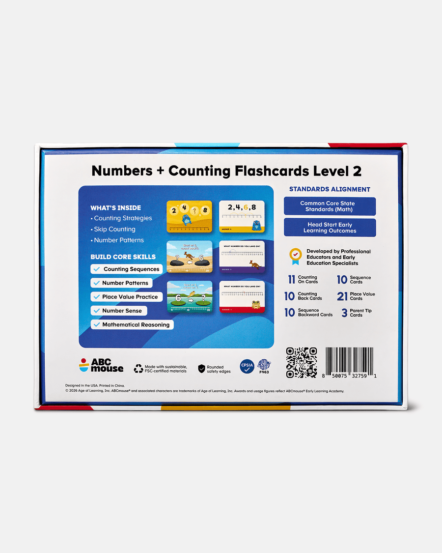 ABCmouse Numbers + Counting Flashcards Level 2 - ABCmouse
