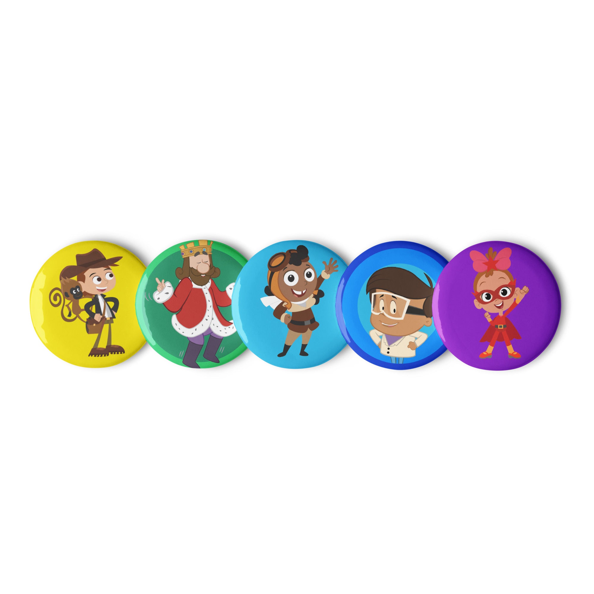 Learning Adventure Collectible Pin Button Set (5 - Pack) - ABCmouse