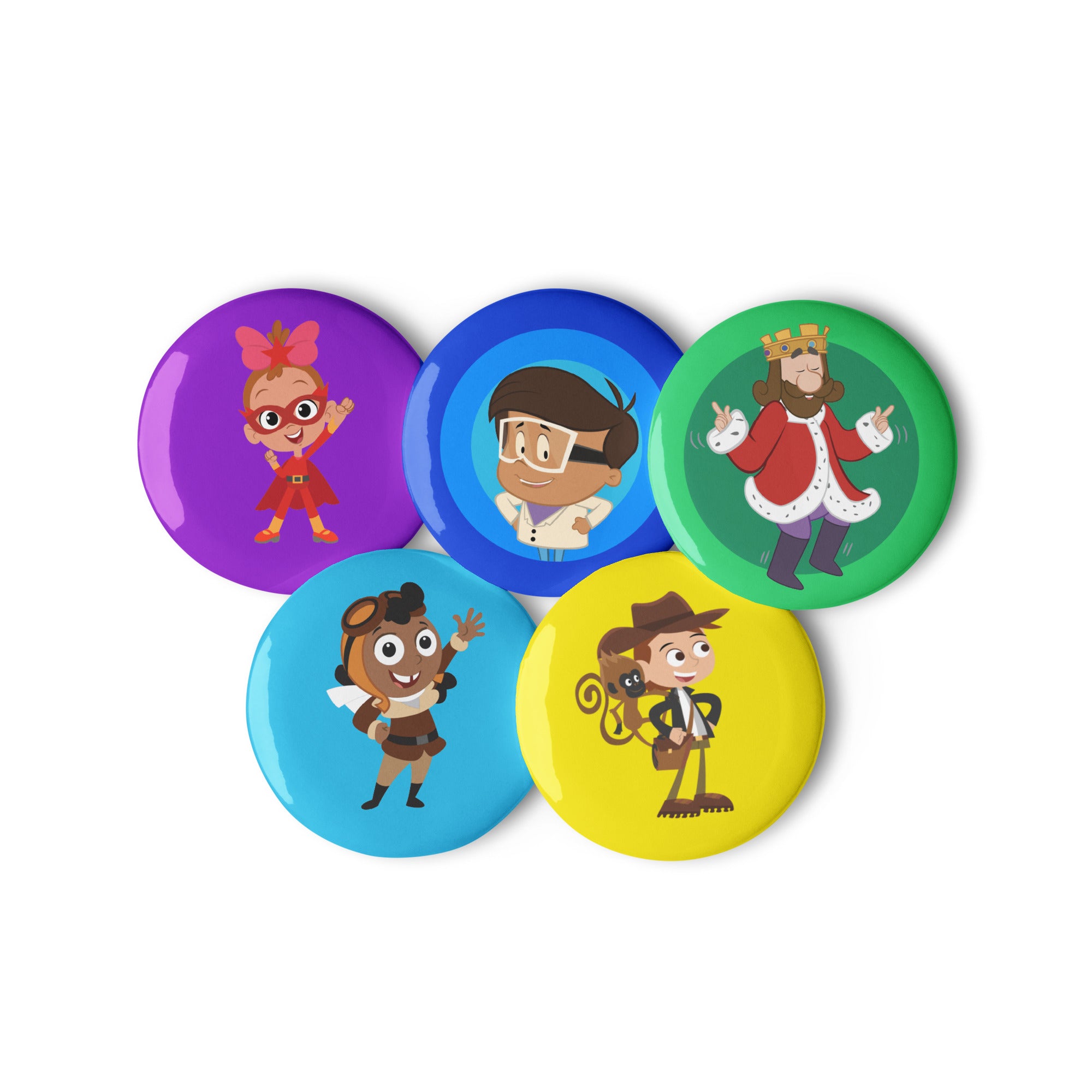 Learning Adventure Collectible Pin Button Set (5 - Pack) - ABCmouse