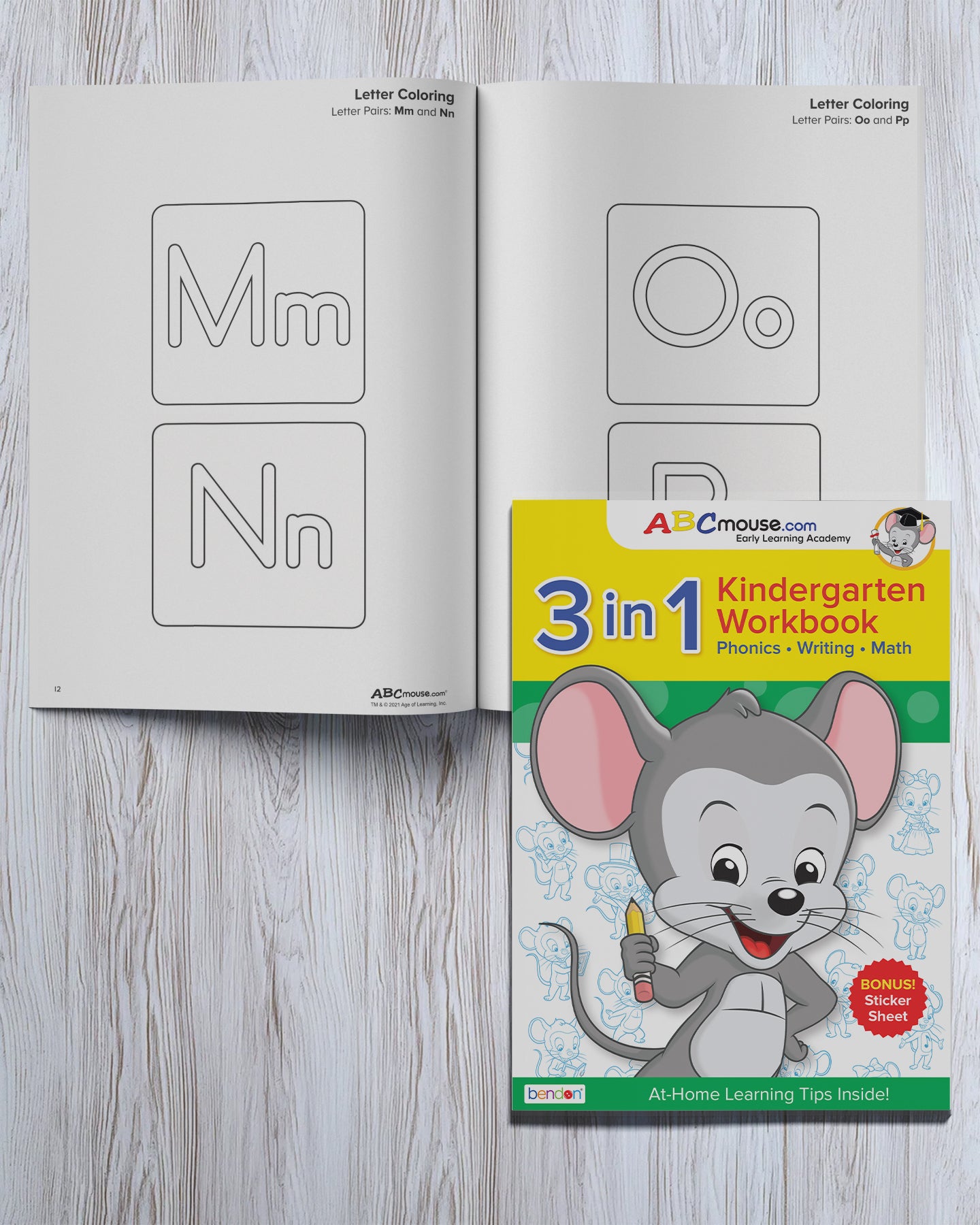 ABCmouse 3 in 1 Workbook: Kindergarten - ABCmouse