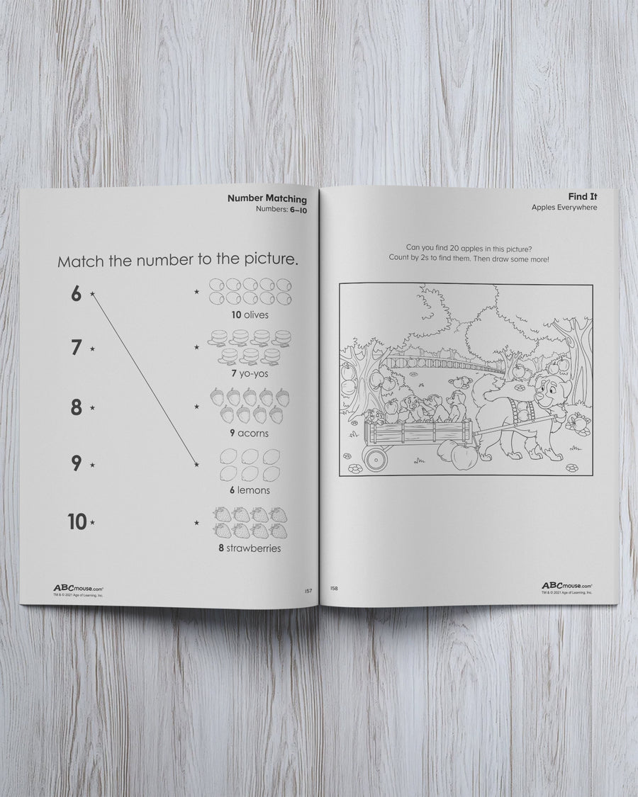 Pre-K 4 in 1 Workbook - ABCmouse