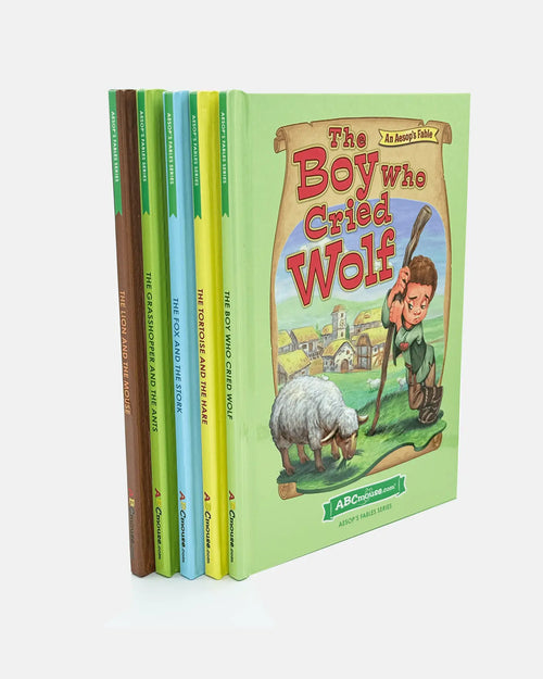 ABCmouse Aesop's Fables Series 1, five hardcover Story Time Readers