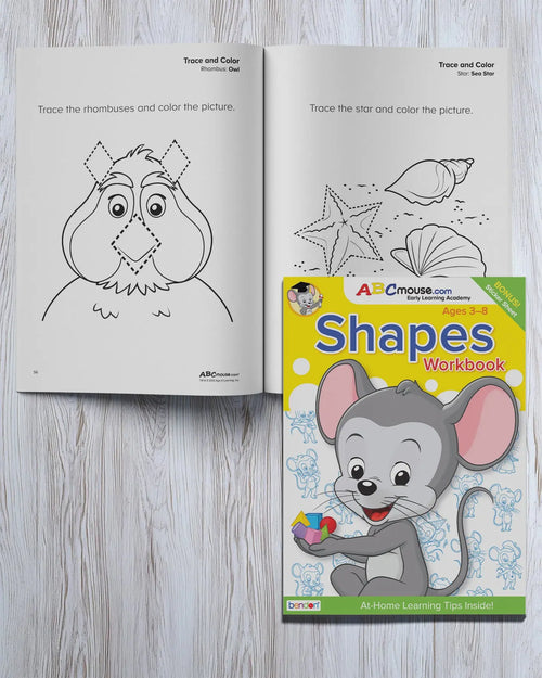 Number practice activities in an ABCmouse math workbook