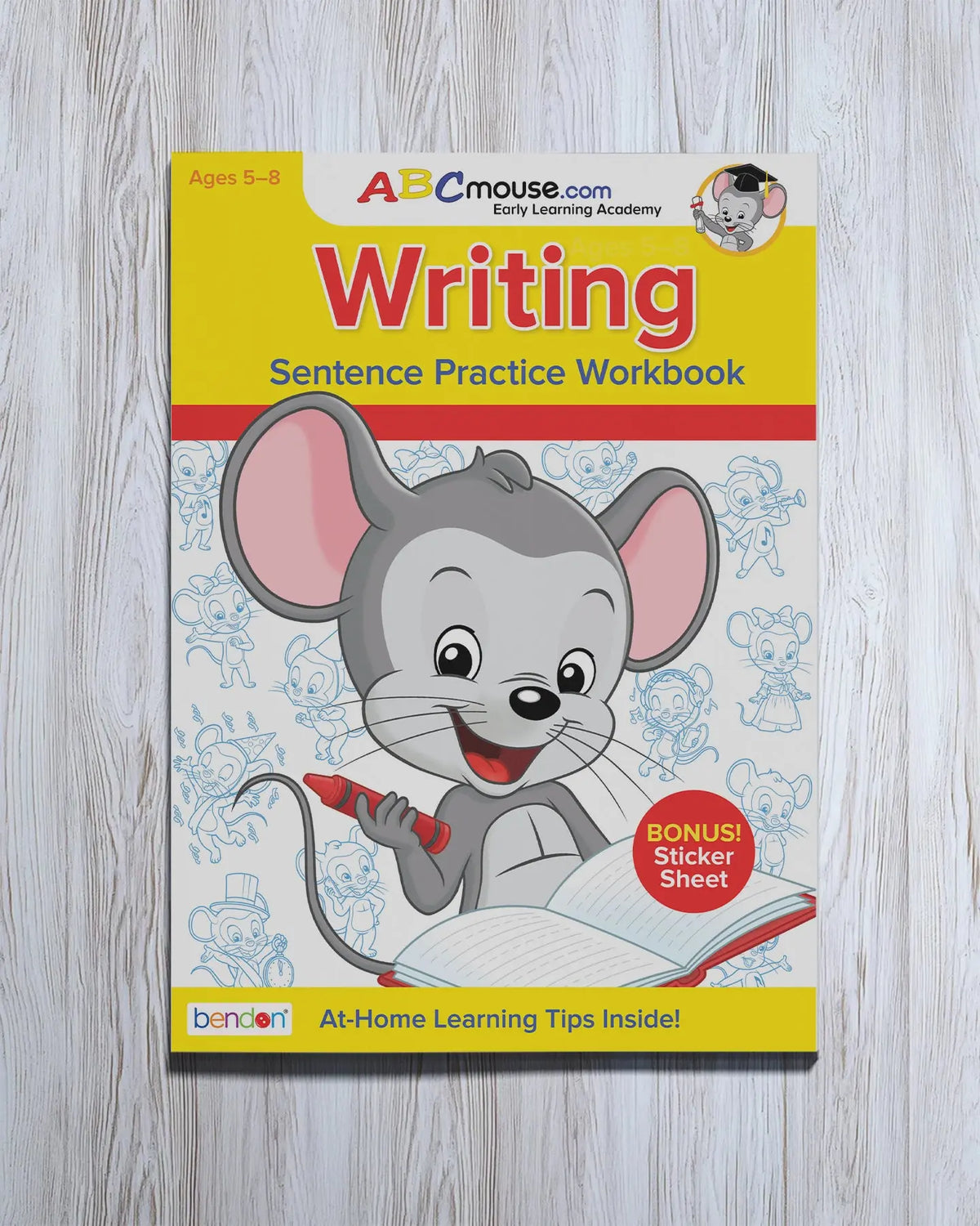 ABCmouse Writing: Sentence Practice workbook cover, ages 5 to 8