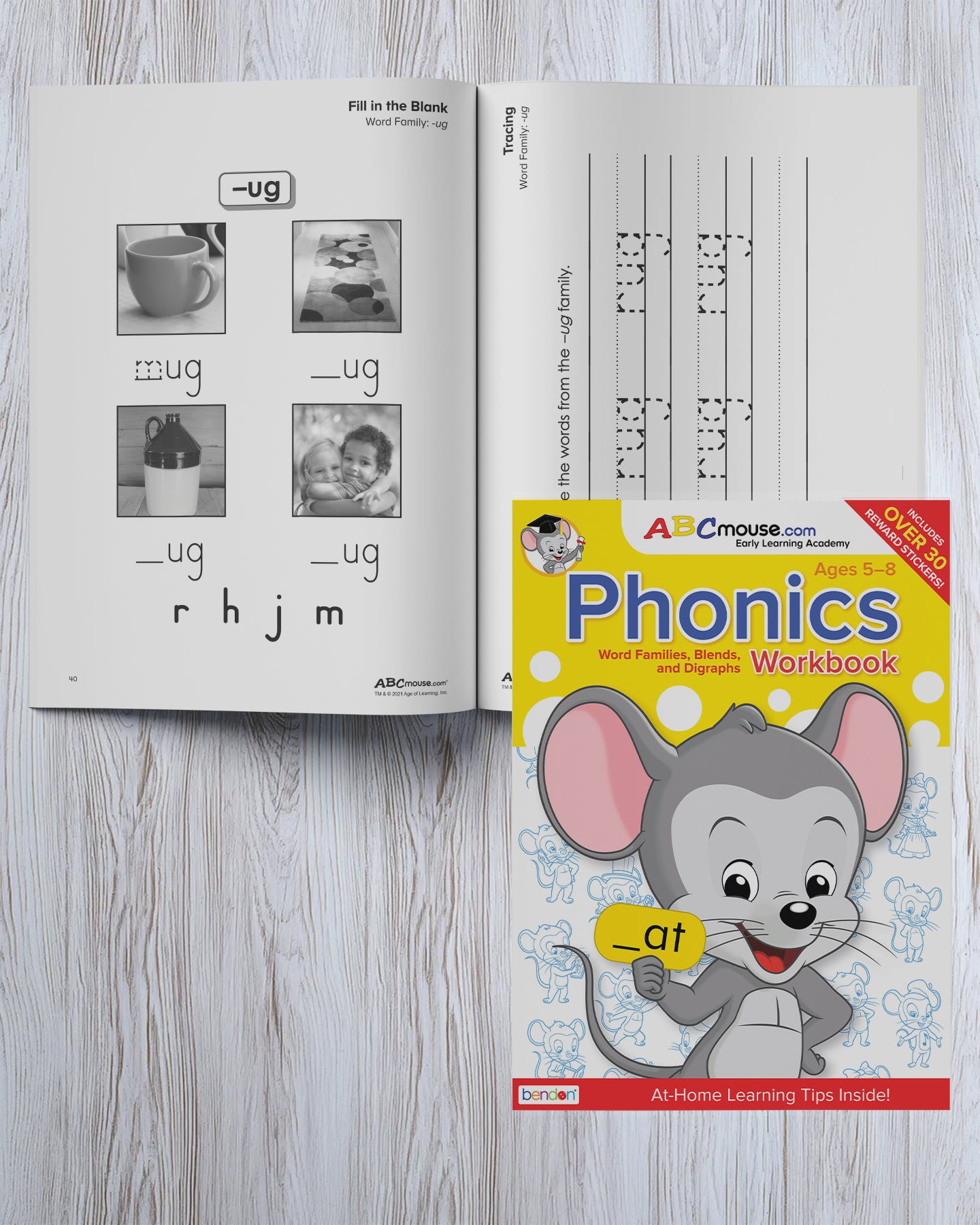 Phonics: Word Families, Blends, and Digraph Workbook – ABCmouse