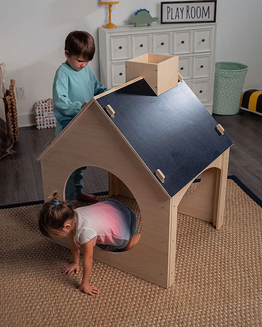 Evergreen - Children's Playhouse with Chalkboard Roof - ABCmouse