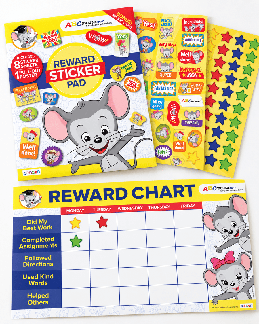 ABCmouse Reward Sticker Pad with Poster - ABCmouse