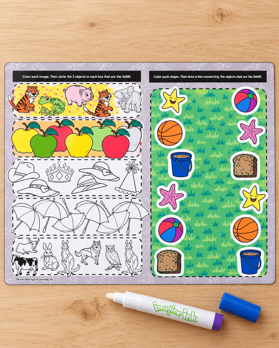 ABCmouse Same or Different Imagine Ink Learning Mat - ABCmouse