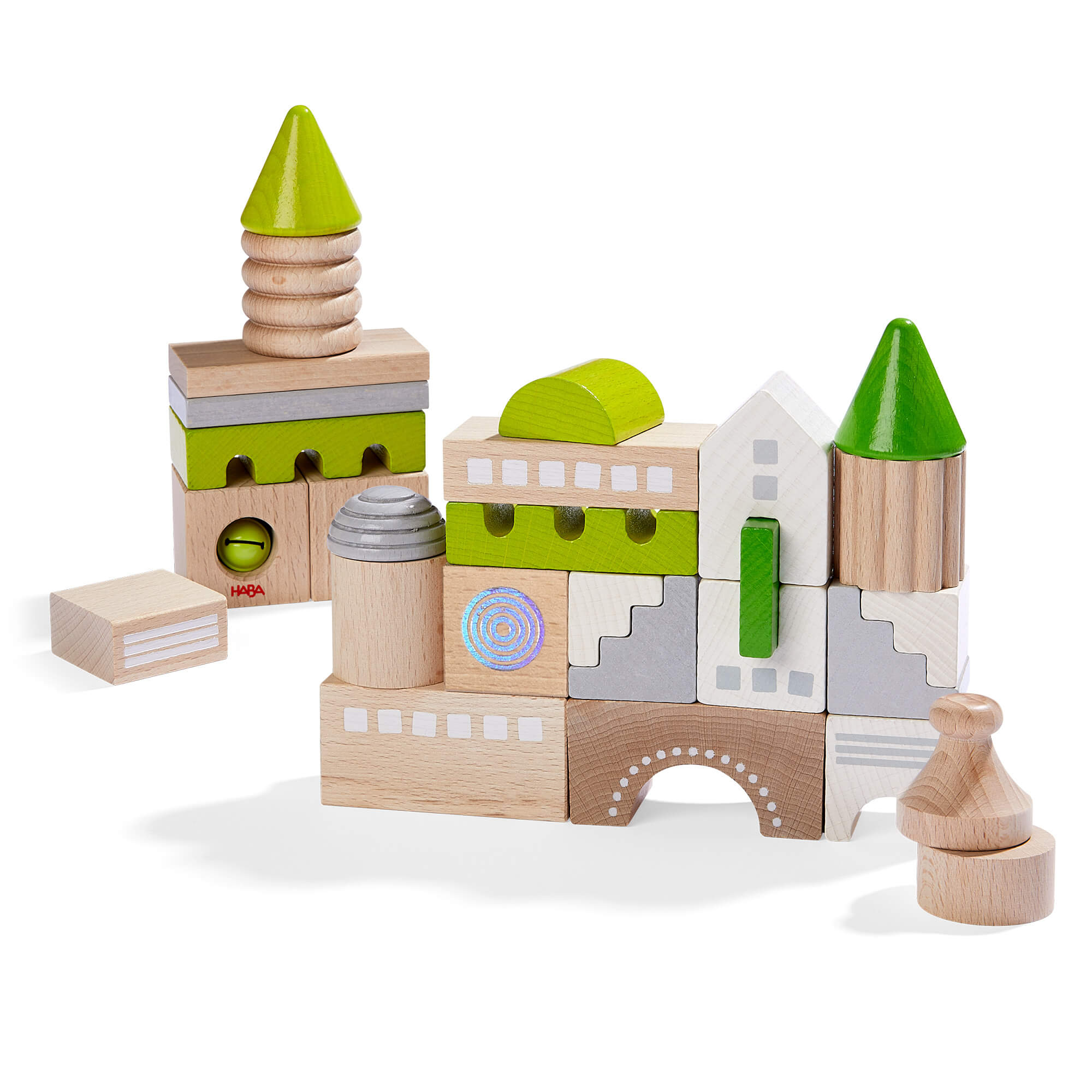 Coburg 28 Piece Wooden Building Blocks - ABCmouse