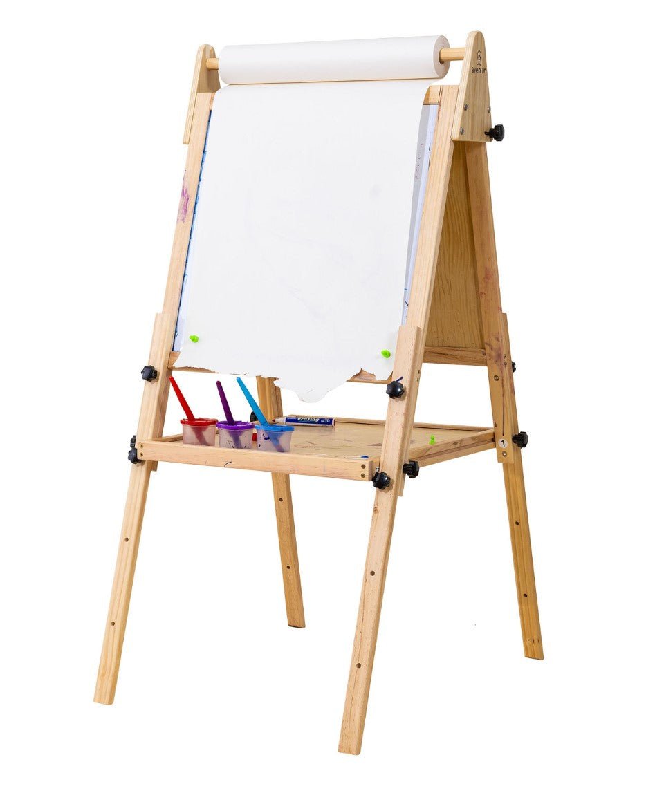Foldable Kids Easel – 3 Adjustable Heights, Art Station for Drawing & Painting - ABCmouse