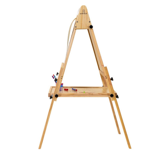 Foldable Kids Easel – 3 Adjustable Heights, Art Station for Drawing & Painting - ABCmouse
