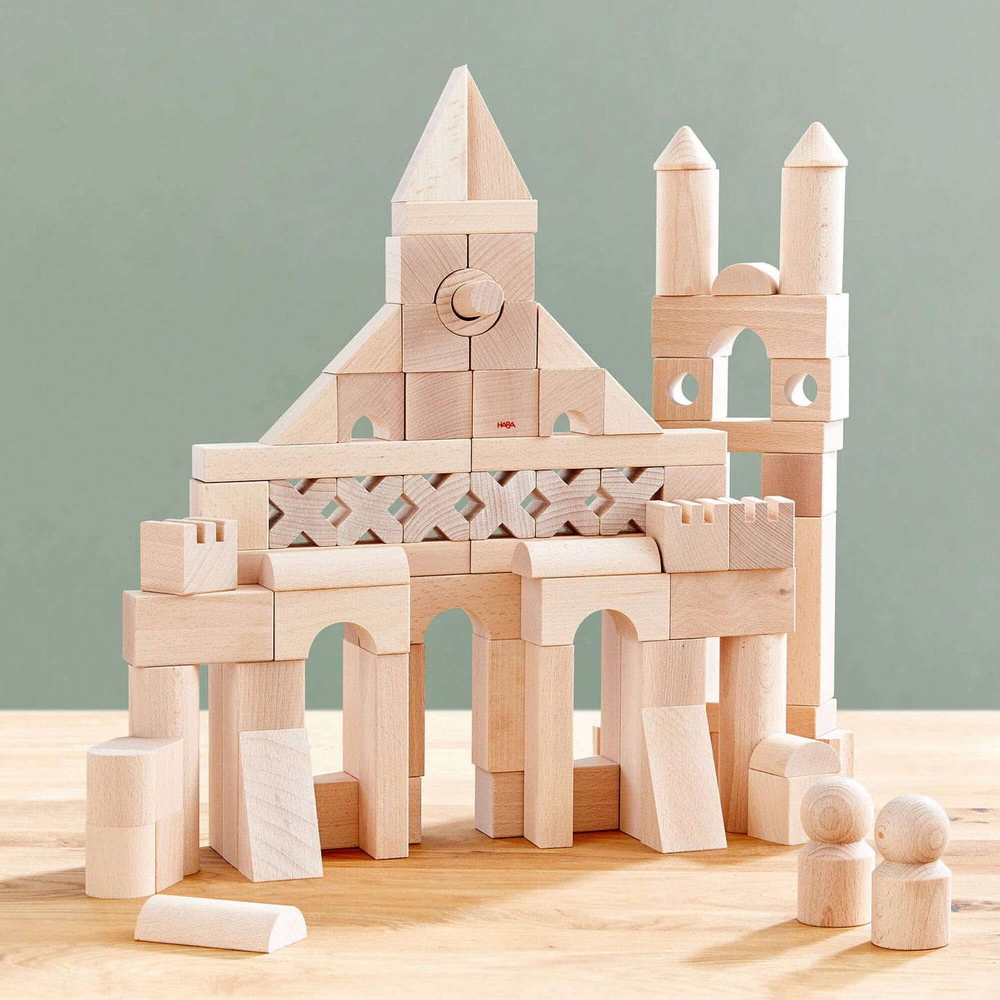 Basic Building Blocks 102 Piece Extra Large Wooden Starter Set - ABCmouse