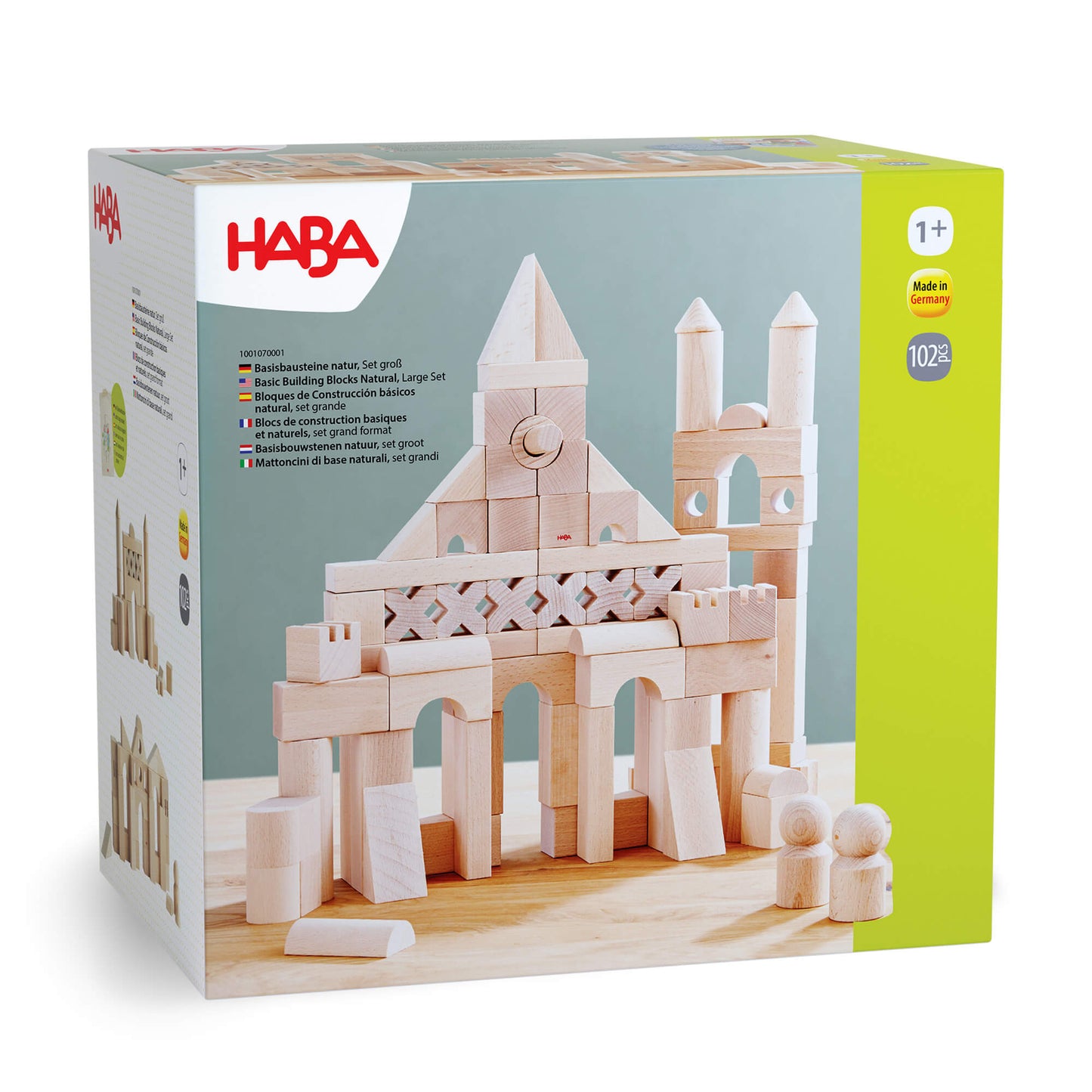 Basic Building Blocks 102 Piece Extra Large Wooden Starter Set - ABCmouse