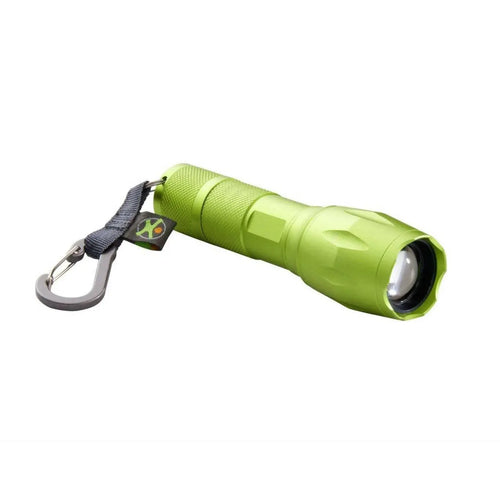 Close-up of the Terra Kids flashlight switch and grip