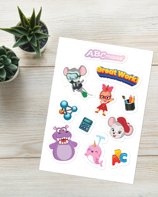 Great Work! Glossy Sticker Sheet - ABCmouse