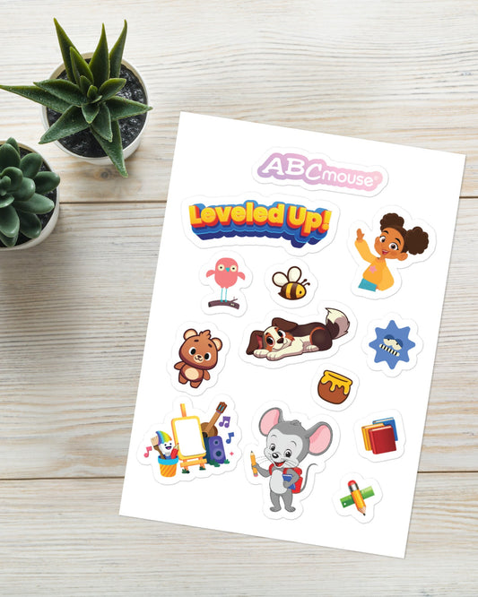 Leveled Up!” Achievement Sticker Sheet - ABCmouse
