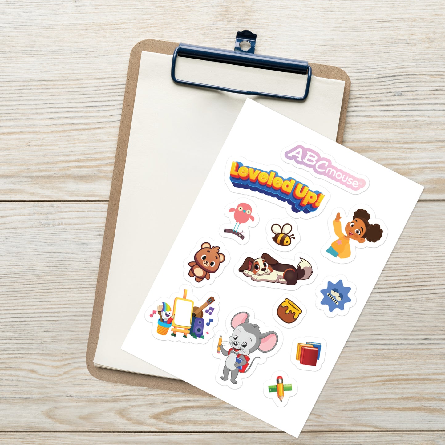 Leveled Up!” Achievement Sticker Sheet - ABCmouse