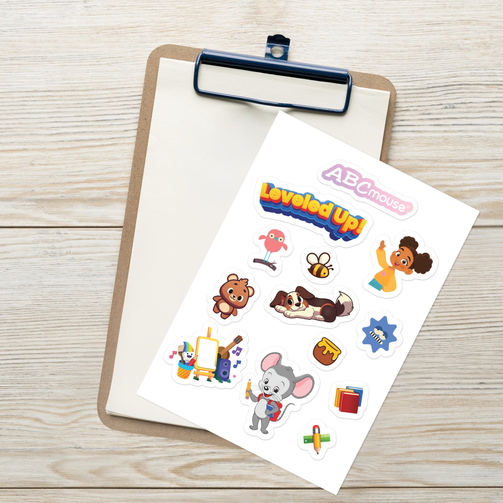 Leveled Up!” Achievement Sticker Sheet - ABCmouse