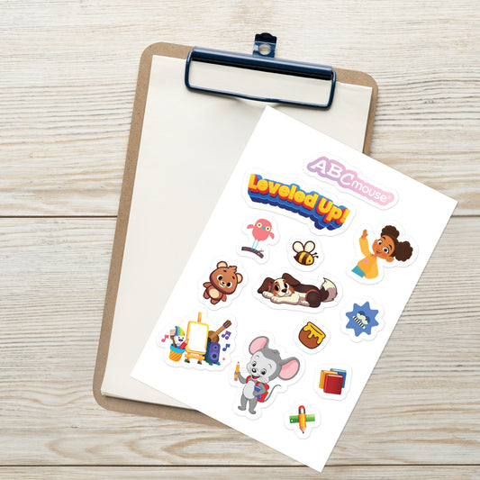 Leveled Up!” Achievement Sticker Sheet - ABCmouse