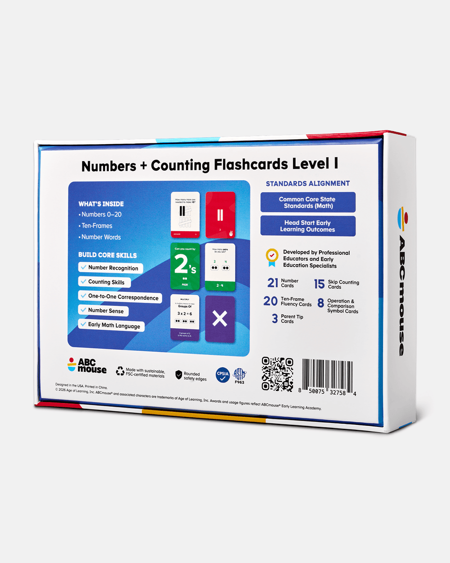 ABCmouse Numbers + Counting Flashcards Level 1 - ABCmouse