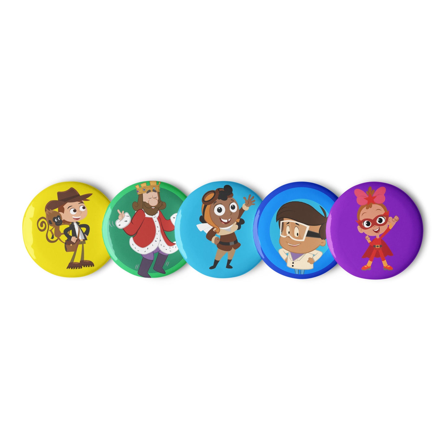 Learning Adventure Collectible Pin Button Set (5 - Pack) - ABCmouse