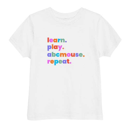 Learn Play Repeat - Toddler jersey t-shirt - ABCmouse