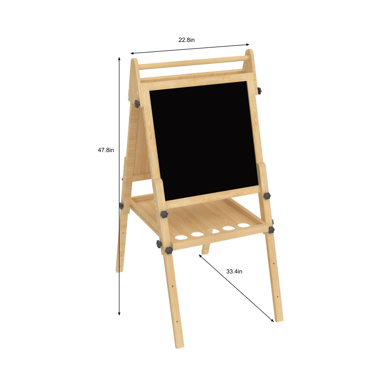 Foldable Kids Easel – 3 Adjustable Heights, Art Station for Drawing & Painting - ABCmouse