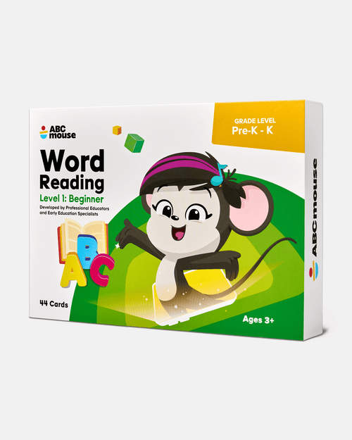 Long vowel word cards from ABCmouse Word Reading Flashcards Level 1