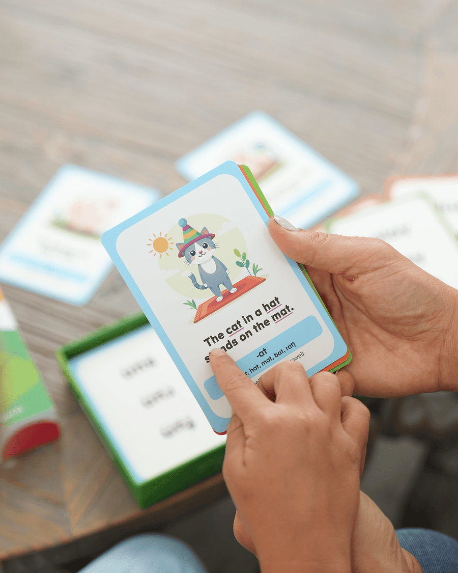 Word family cards from ABCmouse Word Reading Flashcards Level 1