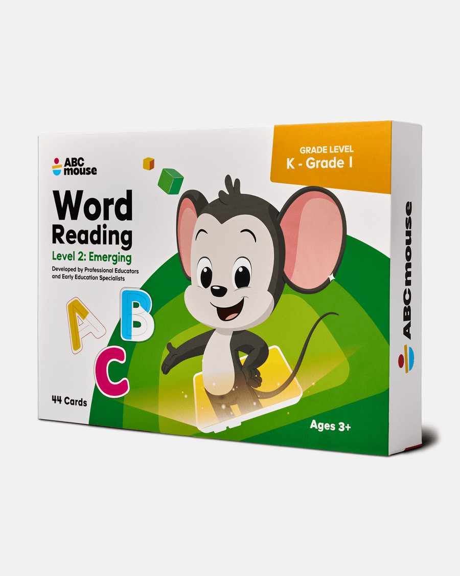 Self-checking card back from ABCmouse Word Reading Flashcards Level 2