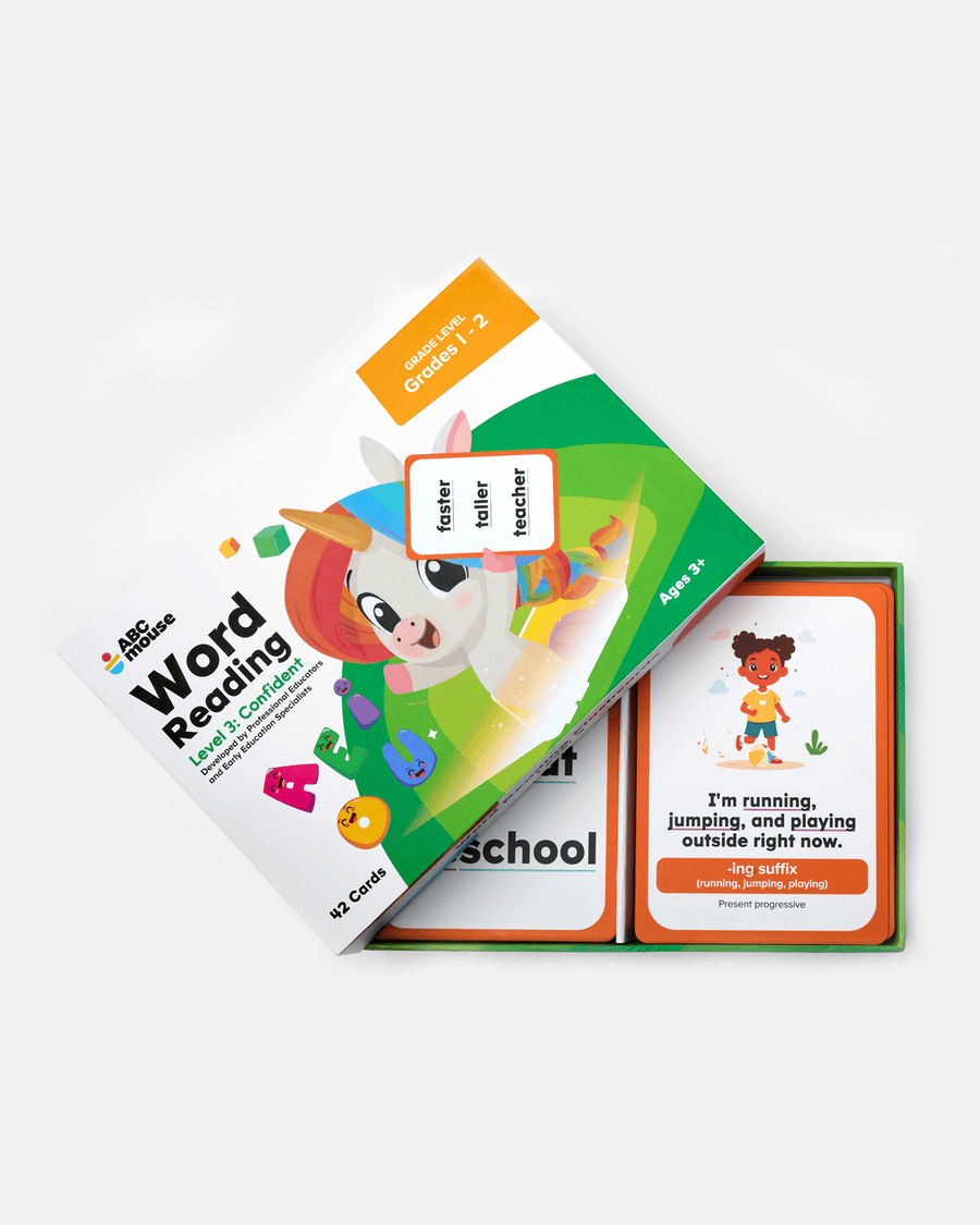 ABCmouse Word Reading Flashcards Level 3, 42-card deck for ages 6 to 8